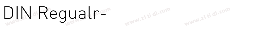 DIN Regualr字体转换